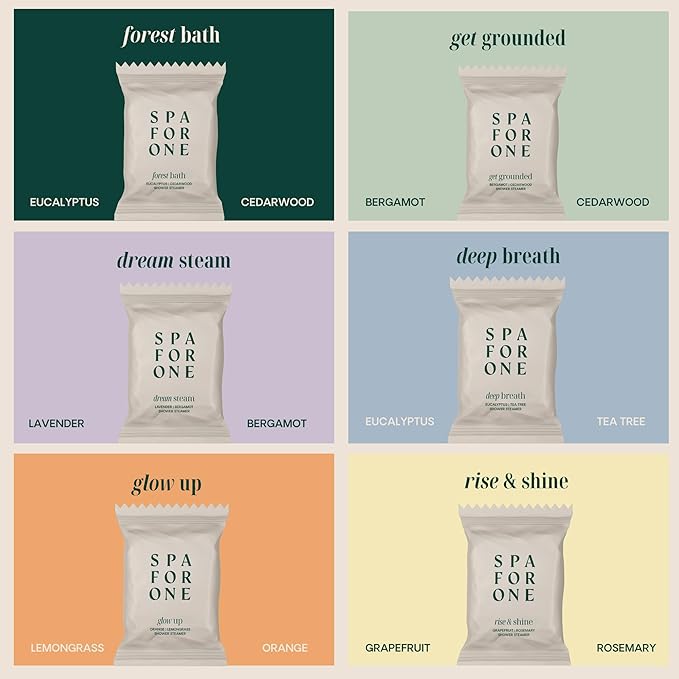 Shower Steamers Aromatherapy 6 Pack – Made in USA with Natural Essential Oils – Mother’s Day Gifts, Relaxation & Self Care Birthday Gifts for Women and Men