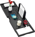 Banlilu Premium Bathtub Caddy Tray - Bath Tray - Bath Tub Tray Table for Bathtub - Bath Caddy Tray for Bathtub, Expandable Size, Fits Most Bath Tubs