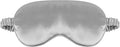 1 Pack Sleep Mask, Silk Eye Mask with Elastic Strap, Breathable Eye Mask for Sleeping,Travel, Girls, Women, Men (Grey)