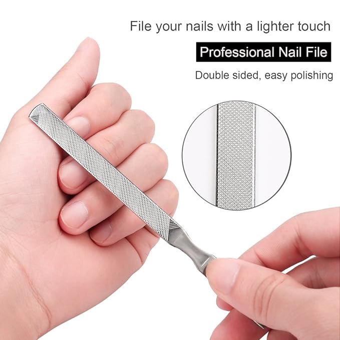 Bcabo 10Pcs/set Ingrown Toenail Tools Kit, Nail Treatment Foot Tool,Ingrown Toenail Removal Correction Clippers, Surgery Grade Nail File Lifter, Professional Pedicure Tool