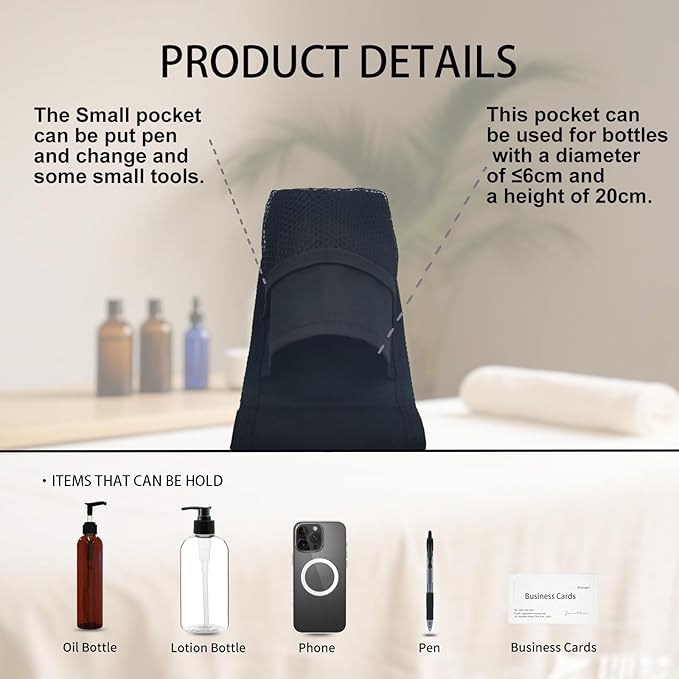 Massage Singer Bottle Holster with Multiple Pockets Design(Bag Only)