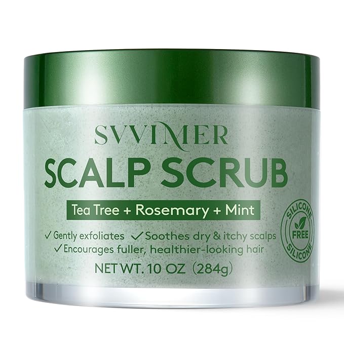 Svvimer Scalp Care Essentials – Scalp Scrub and Scalp Massager Brush Options (Scalp Scrub)
