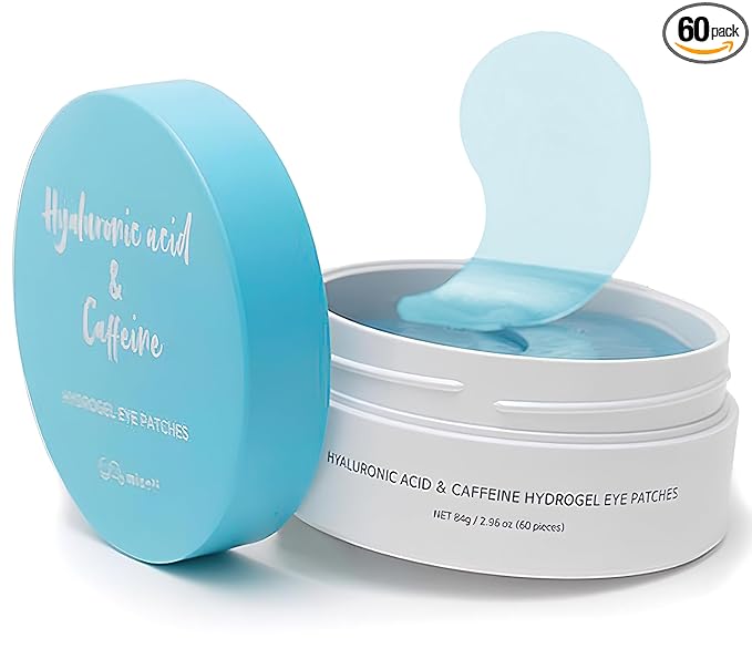Under Eye Patches for Dark Circles, Puffiness - Eye Bag, Wrinkle Treatment Gel Mask - Caffeine Hyaluronic Acid Niacinamide - Brightening Hydrating - Korean Skincare, Birthday Gift for Women, 30Pairs