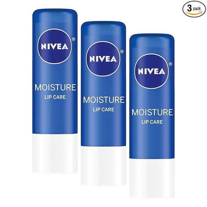 NIVEA A Kiss of Moisture Essential Lip Care, 0.17 Oz (Pack of 3)
