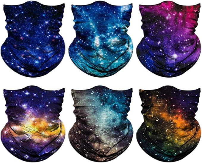 Venswell Neck Gaiter Face Mask Men Women,Seamless Bandana Rave Face Cover Scarf Mask,Balaclava,Headband, Head Wrap,Headwear