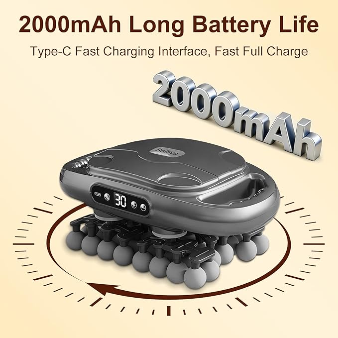Back Massager for Pain Relief Deep Tissue, 42 Head Massage Gun Deep Tissue with 9 Modes & 9 Levels, Electric Percussion Massager Gun for Pain Relief, Portable for Athletes Muscle Relief
