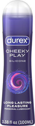 Durex Liquid Silicone Lube for Sex, Anal Lube & Sex Lube for Women, Men & Couples, Personal Lubricant for Anal Sex, Silky Smooth, Long Lasting Lubricant, 3.38 fl oz