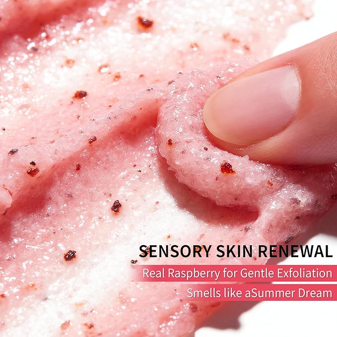 Watermelon Body Scrub &Avocado Face & Body ScrubMoisturizing and Exfoliating Body, Face, Hand, Foot Scrub,Deep Cleansing 350ml (280g, watermelon)