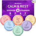 BlissfulOasis Shower Steamers 6 Packs, Shower Bath Bombs with Natural Fragrance, Self-Care & Relaxation Birthday Presents for Loved Ones, Shower Bombs with Valentine's Day Presents for for Her