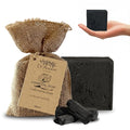 Dr. Ancient Natural Charcoal Soap Bar Traditional Way Handcrafted Charcoal Black Soap for Face & Body, Deep Cleansing, Detoxifying, Pore-Minimizing, Activated Charcoal-Soaps, Vegan, Chemical-Free