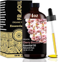 Cherry Blossom Essential Oil, Cherry Blossom Oil 4 Fl Oz 120ML for Diffuser Humidifier Yoga Cleaning DIY Candle Soap Making Perfume Gift for Women FRAOIL (Cherry Blossom 4 Fl Oz (Pack of 1))