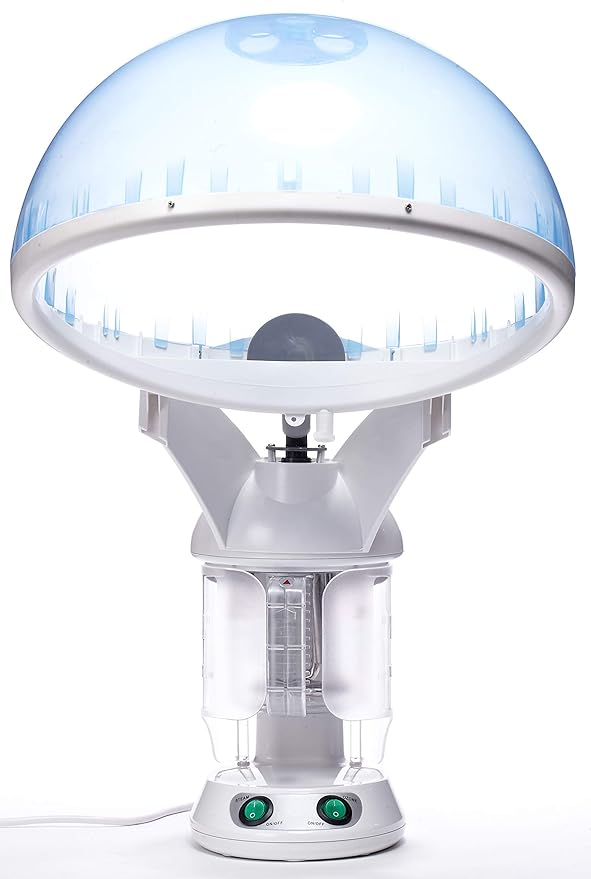 Red Pro Hair Therapy 2-in-1 Hair Steamer & Facial Steamer for Hydration Deep Cleaning, Designed for Personal Care at Home or Spa & Salon, Moisturize Hair 6x More Effectively