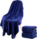 SEISSO 2 Pack Extra Large Bath Towels 63"x35", Bath Sheets for Sensitive Skin 70% Polyester 30% Viscose Fiber from Bamboo, Super Soft, Highly Absorbent & Quick Dry, Oversized Shower Towels