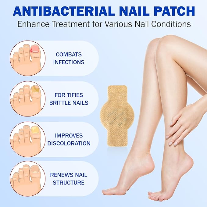 Nail Repair Patches 2 Pack, 21PCS Nail Care Kit for Weak & Cracked Nails, Nail Protector for Improving Appearance of Damaged & Discolored Nails