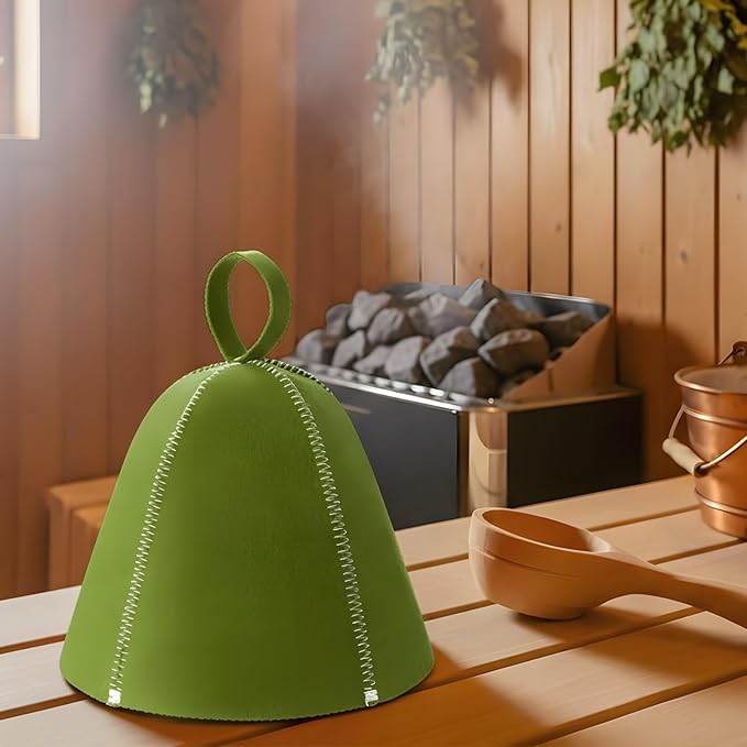 JaGely Sauna Hat for Men Women Sauna Hat Vaporarium Cap Russian Banya Cap for Bath House Accessories