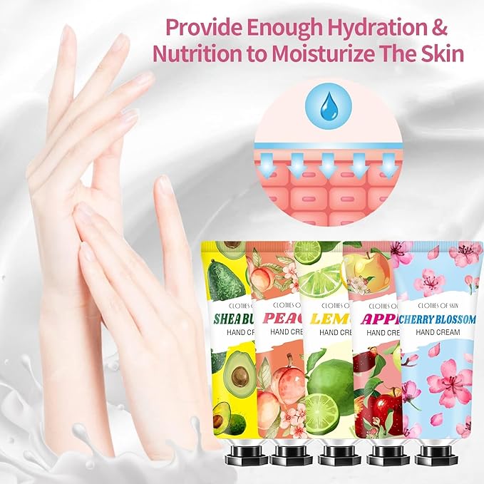 10 Pack Hand Cream Set,Mothers Day Gifts,Teacher Appreciation Gifts,Nurses Week Gift,Birthday Gift for Women,Teen Girls,Natural Plant Fragrance Travel Size Lotion Hand Cream for Dry Hands