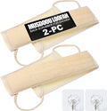 Loofah Back Scrubber with Handle, Natural Exfoliating Shower Sponge, Deep Clean Back Scrub for All Skin Types, Durable Bath Loofah for Daily Use