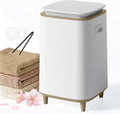 22L Towel Warmer for Bathroom – Fast Heating Blanket Warmer, Fits Two 40" x 70" Oversized Towels, Blankets & Bathrobes, Auto Shut-Off, Adjustable Timer, Portable Towel Warmer Bucket - Brown