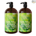 Dead Sea Collection Tea Tree Body Wash for Women and Men - with Pure Dead Sea Minerals and Tea Tree Oil - Cleanses and Moisturizes Skin - Pack of 2 (67.6 fl. oz)