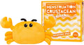 Menstruation Crustacean Crab by Relatable, Microwavable Heating Pad For Period Cramps, Cuddly Plushies and Gifts for Mom, Includes 1 Lavender Scented Heating Pad Plushy