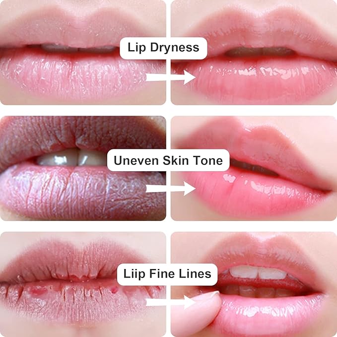 Permotary 30 PCS Collagen Lip Mask Crystal Lip Care Gel Pads for Moisturizing & Reducing Chapped, Smoothing Fine Lines-Mouth Patches for Firms & Hydrate and Plump