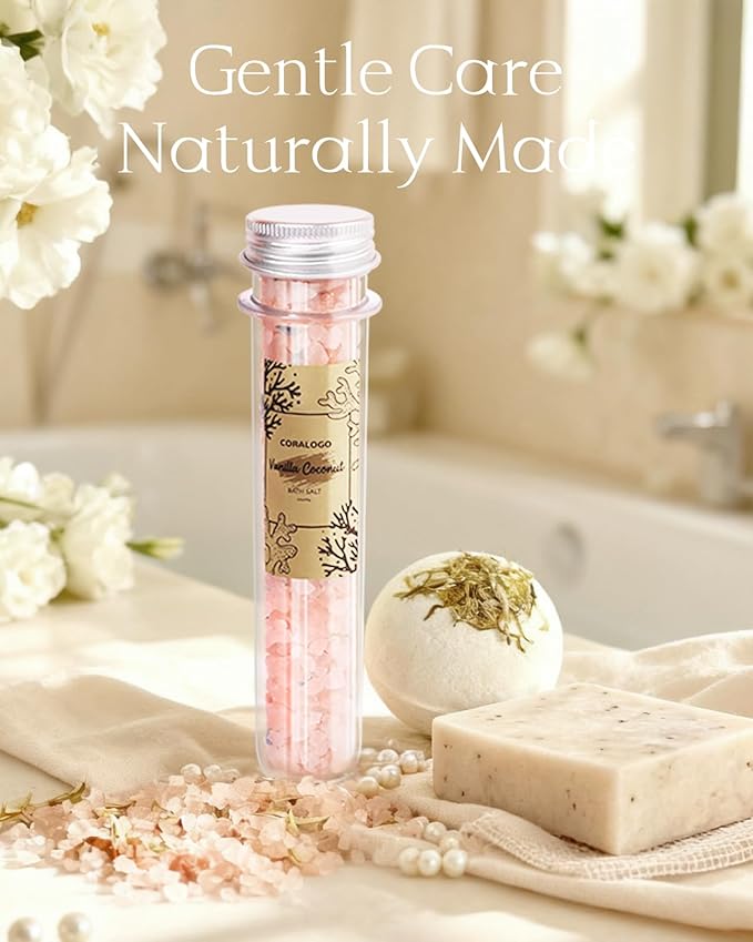 Coralogo Natural Spa Gift Baskets - Mothers Day Gifts Natural Pampering Spa Set, Self-Care Get Well Soon Basket, Thank You Gifts, Unique 11pcs Gift Set for Women Wife Mom Her Birthday