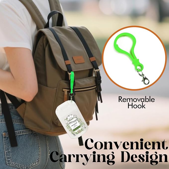 Pocket Size Toilet Spray for Poop, Eucalyptus Scent, Bathroom Odor Eliminator with Removable Hook,Travel Essentials Variety 2 Pack