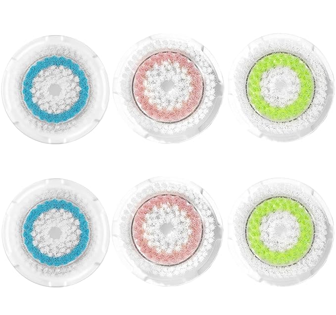 Facial Cleansing Brush Head Replacements Compatible with Clarisonic Mia 1, Mia 2, Mia Fit, Alpha Fit, Smart Profile Uplift, Deep Pore Face Brush Head Replacement Cleaning Tool(Mutil Color)