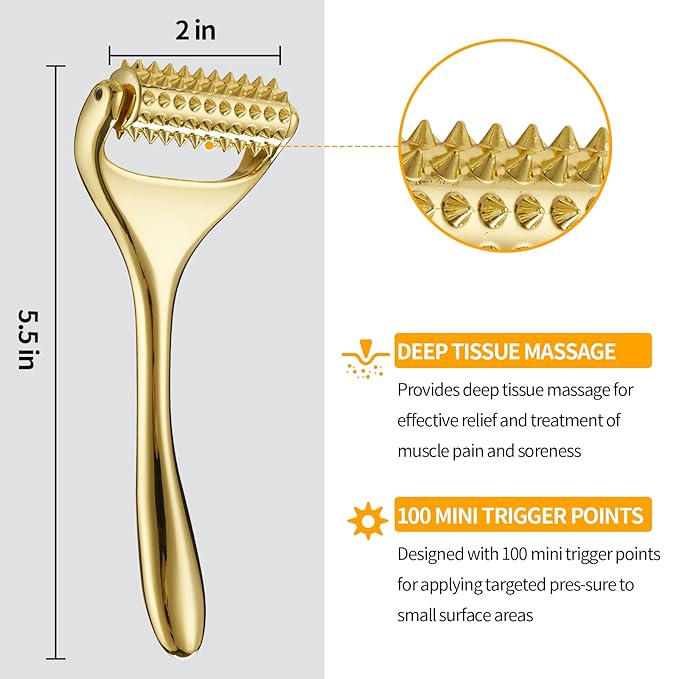 Running man Acupuncture Roller-Skin Care Face Massager, Face Acupressure Roller-Deep Tissue Massage Tool for Face, Massage Roller-Muscle Pain Relief and Musle Relaxation,Mothers Day Gifts for Mom
