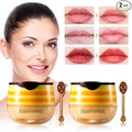 2 PCS Honey Lip Balm Pot, Honey Lip Mask, Reduces Lines, Hydrate & Moisturizing Skin Care, Prevention Dry Cracked Lips Repair Treatment