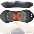 3 in 1 Lumbar Pillow，Smooth Triple Fusion Electric Back Massager with Vibration & Heat for Bed,Chair