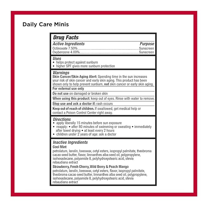 Carmex Daily Care and Daily Care Minis Moisturizing Lip Balm Pack, SPF 15, Multi-Flavor Lip Care Variety Pack Bag, 8 Count (3 Tubes, 5 Mini Tubes)