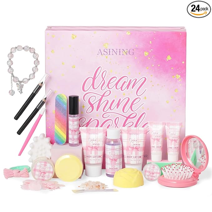 24 Day Beauty Care Advent Calendar, Makeup & Cosmetic Surprises, Birthday Gifts for Women Gift Sets, Cosmetics Gift Baskets for Women Teens Girlfriend Daughters Mothers Day Gifts