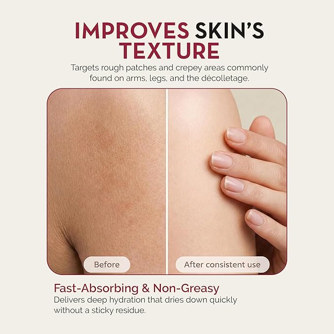 Rosen Apothecary Anti-Aging Retinol Body Lotion for Crepey Skin, Caffeine Firms & Tightens Aging Skin, Boosts Collagen, Restores Youthful Glow, 480ml