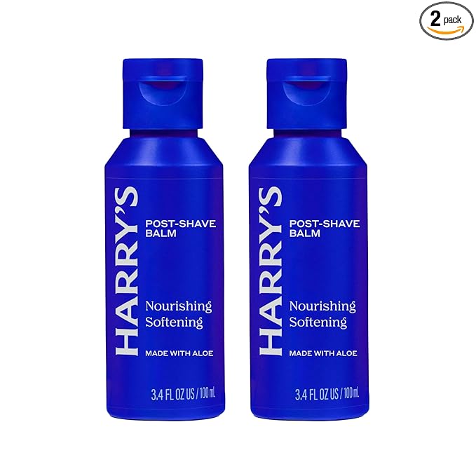 Harry's Post-Shave Balm for Men with Aloe - (2 Pack) 3.4 fl oz - Calms and Soothes Skin After Shaving - TSA Approved Travel Essentials