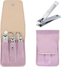 Nail Clipper Set Gifts for Women, 6 Pcs Case Fingernail Clipper Christmas Stocking Stuffers for Adults (Purple)