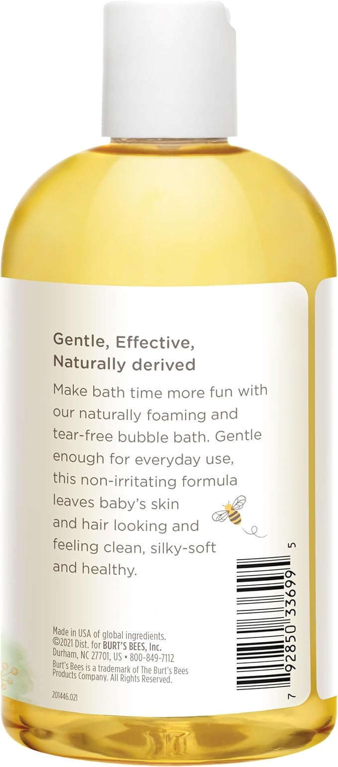 Burt's Bees Baby Bubble Bath, Original Scent, Tear Free Baby Wash for Delicate Skin, 98% Natural Origin, 12 Fl Oz (Pack of 3)