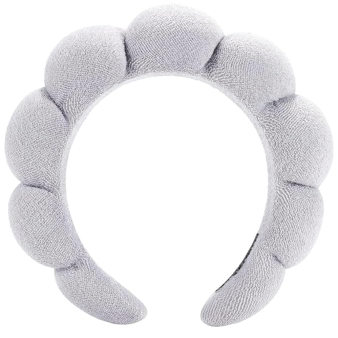 Spa Terry Cloth Headbands - Makeup and Facial Skincare, Face Washing, Mask Treatment