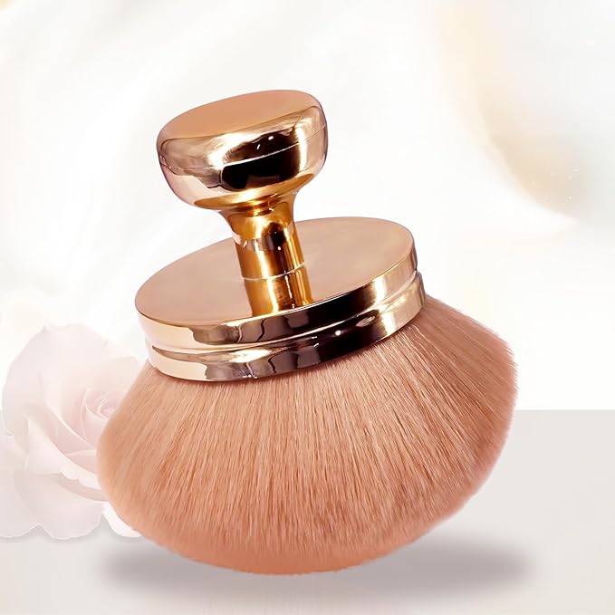 2 Pack additional Large Body Makeup Brush for individual Tanner, 3 Inch Wide individual Tanning Blend Brush - Soft Synthetic Hair for Powder, Foundation, Blusher, Bronzer (with Bonus Pouch)