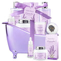 Mothers Day Gifts for Women, Lavender Bath and Body Gift Basket, Spa Kit for Women, Self-Care Relaxation Set, Home Spa Gift Basket, Birthday, Christmas, Bath Spa Kit Woman gift, Anniversary
