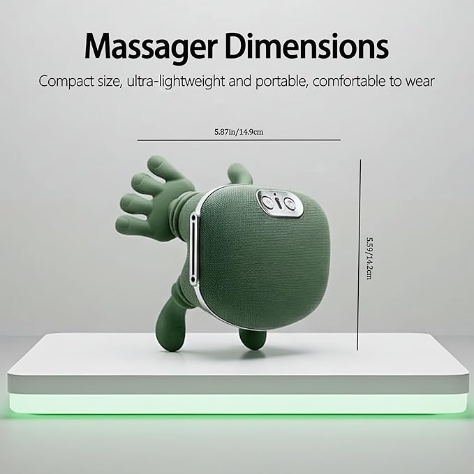Trivaze Neck Massager with Heat Ultimate Neck and Shoulder Massager for Relaxation, Portable USB Charging, Realistic Massage Sensation, 4D Masajeador de Espalda y Cuello para Alivio de Tensión y Dolor