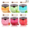 6PCS Honey Pot Lip Balm,Moisturizing Beebalm Lip Balm,Repair Bee Lip Balm Honey Pot,Fruity Lip Sleeping Mask,Hydrating Lip Mask Overnight,Reduces Lip Lines Lip Care Products