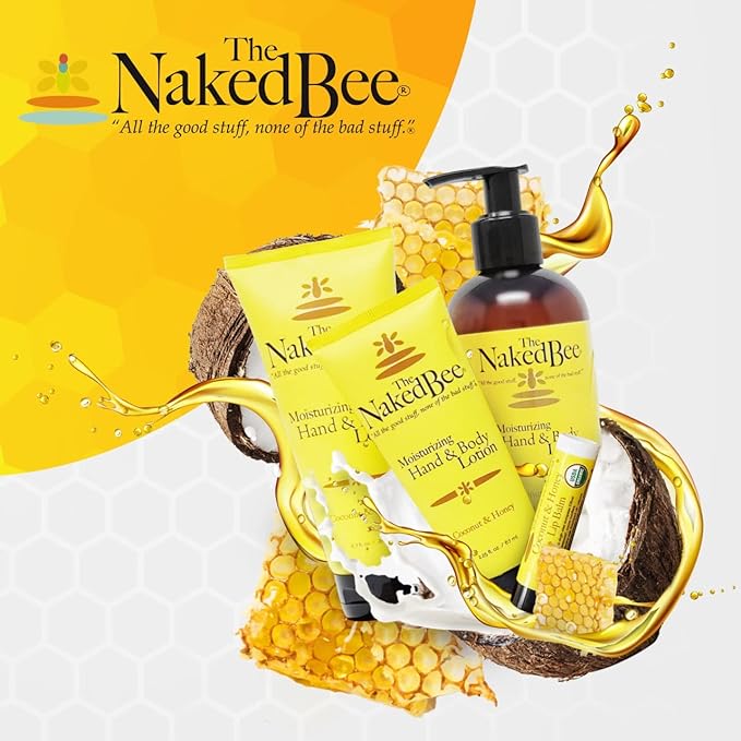The Naked Bee Nourishing Body Lotion for All Skin Types (8 oz) Moisture Replenishing Lotion for Dry Skin with Nag Champa Sandalwood & Indian Massala