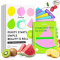 ZealSea Clean Beauty Face Masks Skincare, Minimalism 15 Ingredients Sheet Mask, Dopamine Color Design Facial Mask, Sleepover & Slumber Spa Party Supplies, Women Teen Girl Gifts Trendy Stuff, 21 Pack
