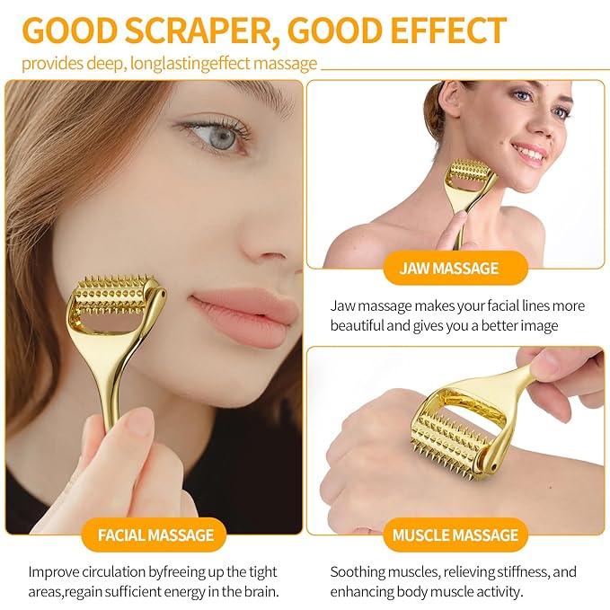 Running man Acupuncture Roller-Skin Care Face Massager, Face Acupressure Roller-Deep Tissue Massage Tool for Face, Massage Roller-Muscle Pain Relief and Musle Relaxation,Mothers Day Gifts for Mom