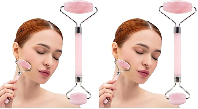 Rose Quartz Facial Roller (Pack of 2)