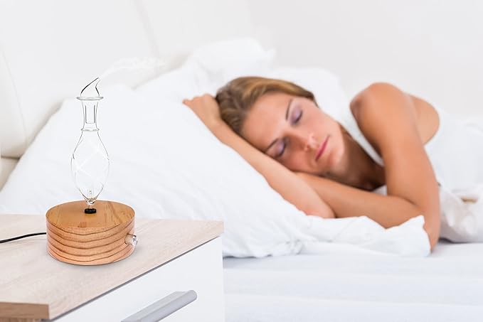 Wood and Glass Essential Oil Diffuser - Solum Lux Vitis - Aromatherapy Diffuser - Essential Oil Nebulizer