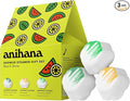 ANIHANA Shower Steamers Rise & Shine 3 Pack Gift Set, Paraben Free, Watermelon Crush, Lemonade, Cucumber & Mint, 1.76 oz Each