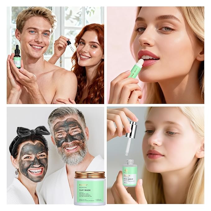 30 Pcs Mother's Day Gift for Mom, Facial Skin Care Set for Men & Women, Self-Care Home Spa Gift Basket Set, Tea Tree Essential Oil, Dad, Bath & Body Gift Set, Christmas, Anniversary, Birthday, Wife
