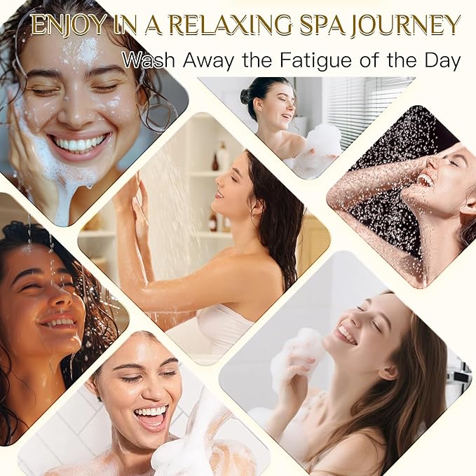 Pjordo Shower Steamers Aromatherapy, Mothers Day Gifts for Women Wife Her, 16 Pack Shower Bombs with Natural Essential Oil & 2 Pack Massage Oil for Moisturizing, Self Care Relaxation Home Spa